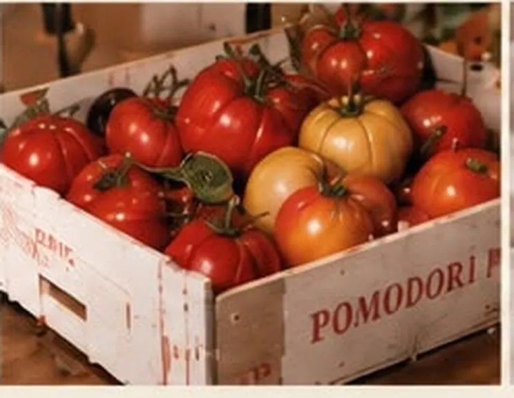 Une cagette de tomates du marché